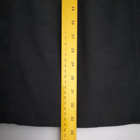 JustFab Ladies Size Large Dark Grey 3 Button Front Closure Lined Coat - Picture 9 of 10